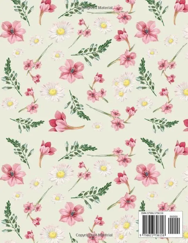 Alt view image 2 of 2 - Sketch Book: Floral & Gold Lettering - Blank Notebook / Journal for Drawing, Sketching, Doodling & Writing for Adults, Girls, Teens & Kids - 120 Pages, Blank Paper, Large Size 8.5" x 11"