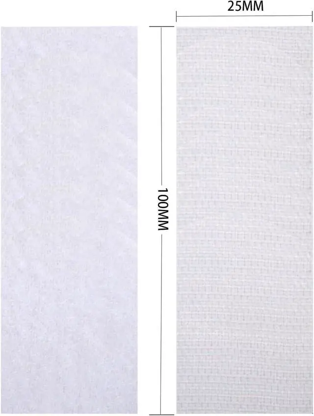 Alt view image 2 of 7 - 1x4 inch Self Adhesive Hook and Loop Strips - 15 Sets - White Sticky Back Tape Fastener, Heavy Duty Mounting Strips for Home or Office Use - Instead of Holes and Screws