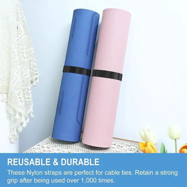 Alt view image 5 of 6 - 1in x 24ft | Hook and Loop Straps Heavy Duty | Double Sided Self-Gripping Strips | Reusable Multi-Purpose Wrap Roll for Home, Office, Data Center, and More