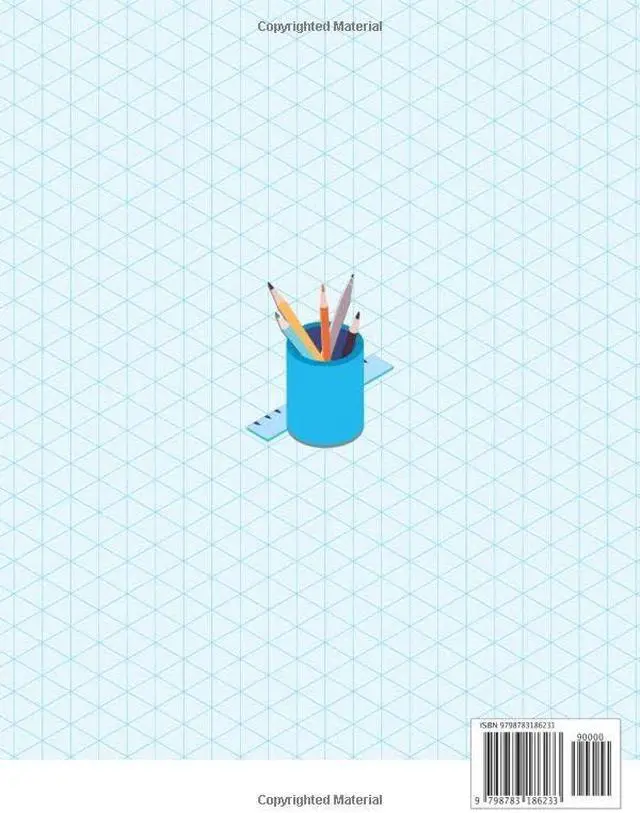 Alt view image 2 of 2 - Isometric Graph Paper: Simple Isometric Graph Paper Notebook, Isometric Paper, Drawing Pad ( 109 Pages, 8.5 x 11)