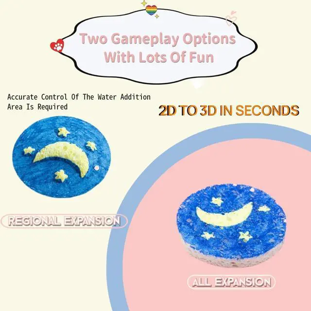 Alt view image 7 of 7 - Magic Puffy Paint, 3D Magic Foam Texture Painting kit, DIY Popcorn Bubble Drawing Pens White Puffy Paper, Beginner Create Magical Floating Drawings Bundle