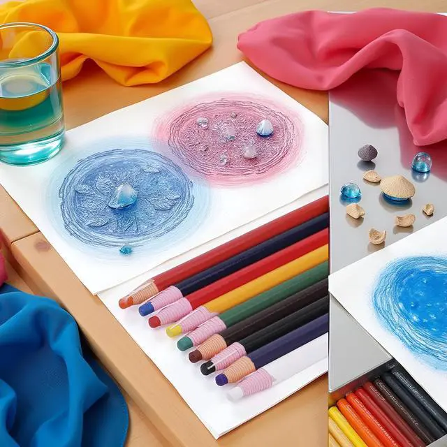 Alt view image 10 of 12 - 9 Pcs Assorted Colors Peel-Off China Marker Grease Wax Pencils for Glass, Garments, Cellophane, Fabric, Wood, Metal, Art Crayons Marking Pencils Paper-Wrapped Painting Pen for Drawing Coloring