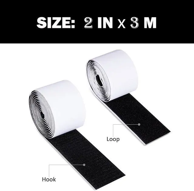 Alt view image 7 of 7 - 2In x 10Ft Pedalboard Tape, Heavy Duty Tape, for Furniture, Couch Cushions, Guitar Pedal Board