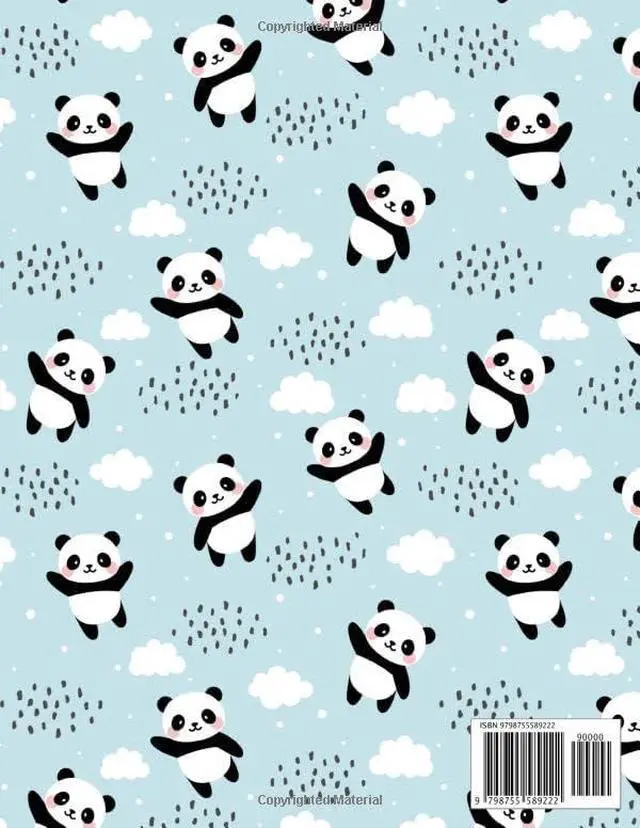 Alt view image 2 of 2 - Happy Panda Sketchbook for Drawing: Blank Sketch Pad for Kids, Bleed Proof Art Book 8.5 x 11