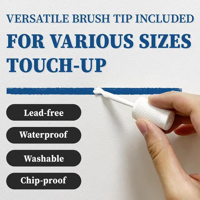 Alt view image 6 of 7 - White Touch Up Paint - Multi Surface Touch Up Paint Pen, Scratch Repair for Wall, Door, Cabinets, Metal, Appliance, Wood, Furniture, 1.5 Fl Oz (Semi Gloss, White)