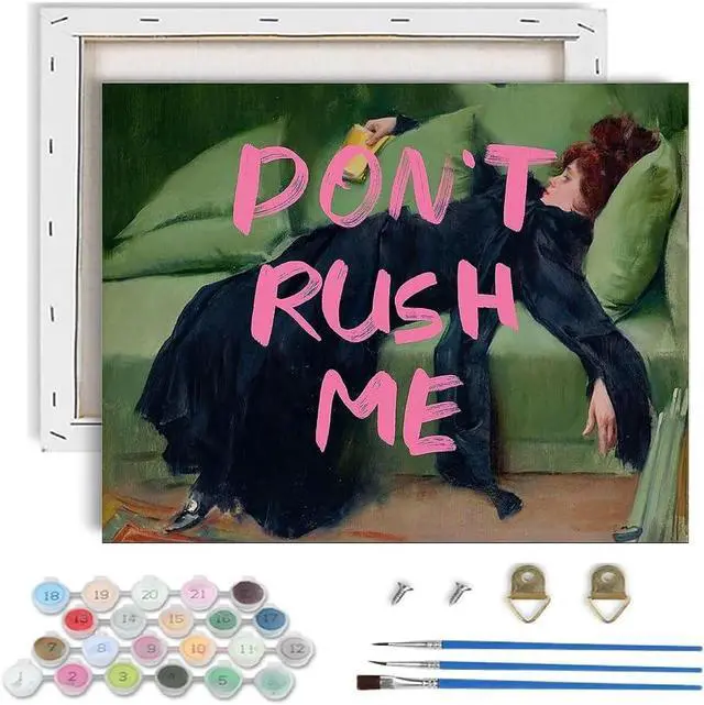Main image of Woman Paint by Numbers Kit for Adults Beginner with Framed | Easy Adult Paint by Number Kits on Canvas DIY Painting for Beginners Art by Numbers for Home Wall Decor 10x12Inch