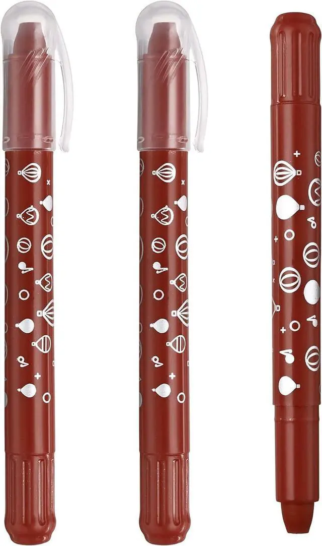 Main image of Gel Crayons, 3PCS Watercolor Crayons Silky Water Soluble Twist Bulk for Artists Coloring Drawing Painting, Reddish Brown Crayon