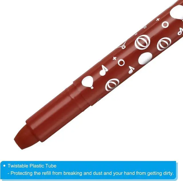 Alt view image 4 of 5 - Gel Crayons, 3PCS Watercolor Crayons Silky Water Soluble Twist Bulk for Artists Coloring Drawing Painting, Reddish Brown Crayon