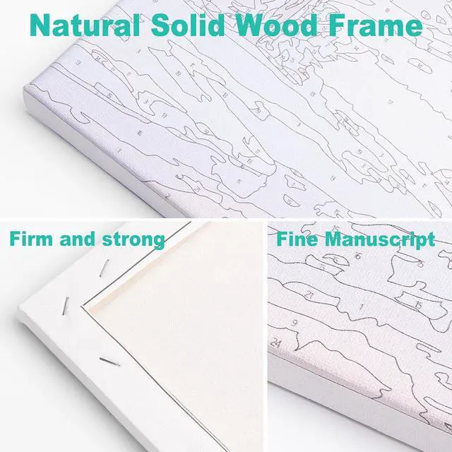 Alt view image 4 of 7 - Framed Paint by Numbers Kit for Adults, Cocktail Cheers, 8 x 12 Inch | DIY Adult Paint by Number Kit for Beginners, Bar Wall Decor, Stress Relief Craft Gift, Creative Hobby