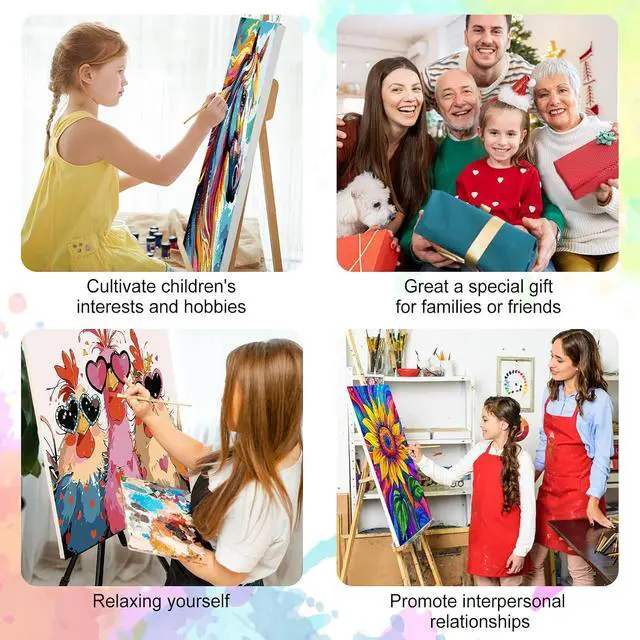 Alt view image 7 of 7 - Framed Paint by Numbers Kit for Adults, Cocktail Cheers, 8 x 12 Inch | DIY Adult Paint by Number Kit for Beginners, Bar Wall Decor, Stress Relief Craft Gift, Creative Hobby