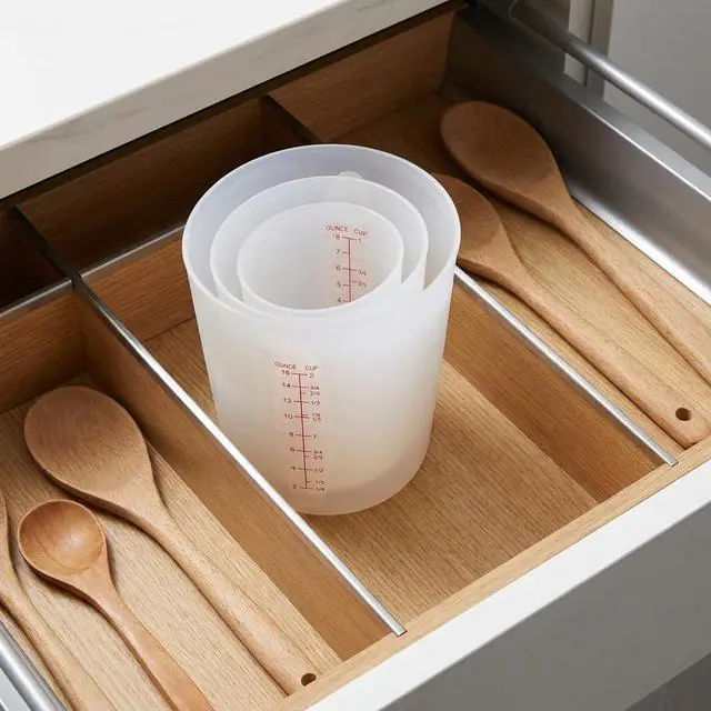 Alt view image 7 of 7 - Silicone Measuring Cups for Melting ChocolateSet of 3 (2-Cup, 1-Cup, 1/2-Cup) Flexible Squeeze and Pour Silicone Cups for Baking, Resin Mixing & Candy Making, Microwave Safe & BPA-Free