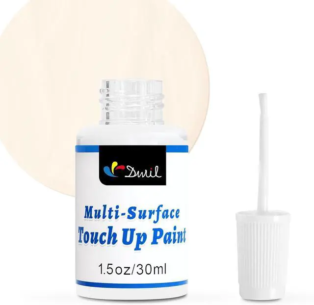 Main image of White Touch Up Paint - Multi Surface Touch Up Paint Pen, Scratch Repair for Wall, Door, Cabinets, Metal, Appliance, Wood, Furniture, 1.5 Fl Oz (Semi Gloss, Vanilla White)
