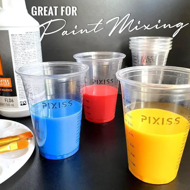Alt view image 4 of 7 - Disposable Epoxy Resin Mixing Cups with Measurements (20-Pack) Mixing Cups for Epoxy Resin, Epoxy Mixing Containers, Epoxy Cups For Epoxy Measuring Cups - 20 Resin Mixing Sticks