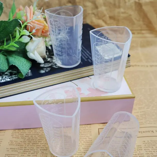 Alt view image 7 of 7 - 4Pcs Silicone Resin Measuring Cups, Thick Silicone Mixing Pouring Cups with 3 Measurement Units, Non-Stick Silicone Mixing Cups for Epoxy Resin, 50ml