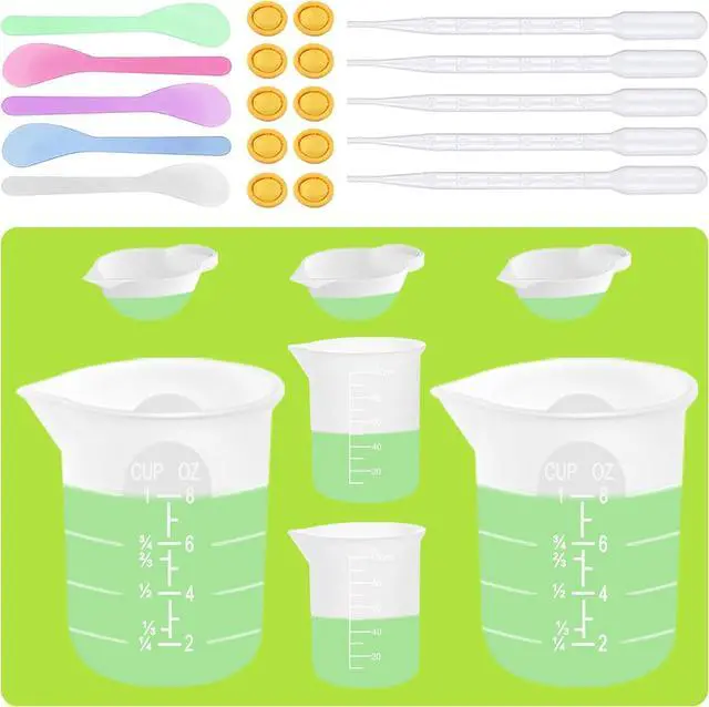 Main image of Silicone Measuring Cups for Resin Supplies,Resin Kit for 250ml &100ml Non-Stick Mixing Cups,Silicone Cups for Resin Molds,Epoxy Resin Cups,Cooking,Casting Molds,Jewelry Makin,DIY Crafts