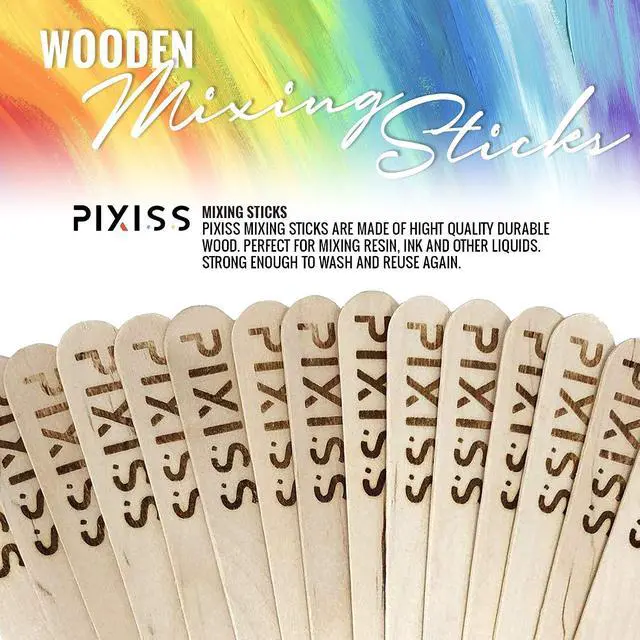Alt view image 3 of 6 - Disposable Measuring Cups For Resin - 20x 10 Ounce Graduated Mixing Cups for Epoxy Resin - Cups with Measuring Lines, Large Silicone Sheet for Crafts Resin Jewelry, 20 Mixing Sticks