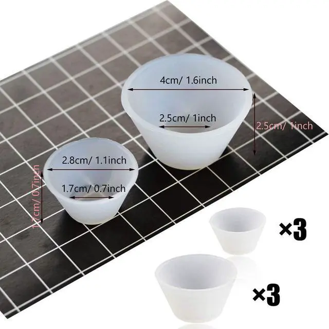 Alt view image 3 of 6 - 38 PCS Epoxy Resin Tools Kit, Silicone Mold Tool Included 5 PCS Resin Measuring Cup, Silicone Mixing Cups, Silicone Scraper, Silicone Stick, Silicone Spoon and Tweezers for Jewelry DIY