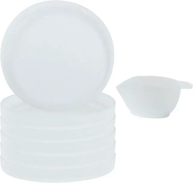 Main image of 6 Pcs Round Coaster Silica Gel Molds with 1Pcs Mixing Cup | For DIY Resin Coasters, Bowl Mats, Home Decoration, Candle Holders