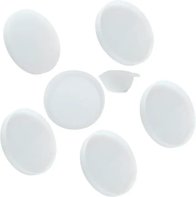Alt view image 5 of 5 - 6 Pcs Round Coaster Silica Gel Molds with 1Pcs Mixing Cup | For DIY Resin Coasters, Bowl Mats, Home Decoration, Candle Holders