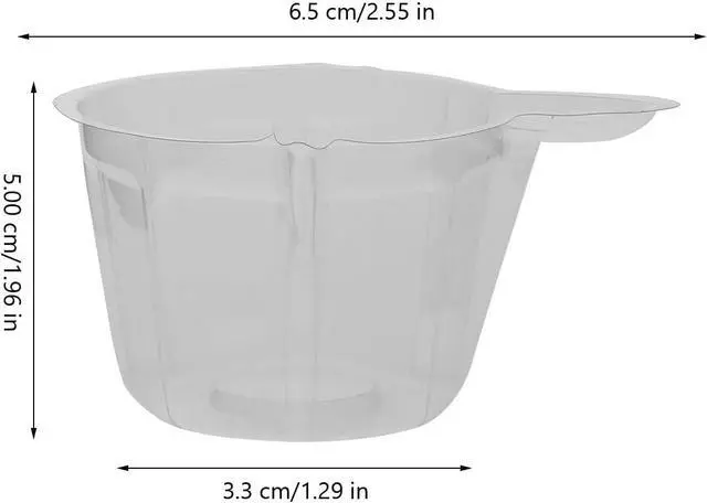 Alt view image 6 of 7 - 200 Pack Pigment Mixing Cups 1.35 Oz Clear Disposable Plastic Cups with Pour Spout for Epoxy Resin Paint and Nail Art Mixing DIY Craft Supplies