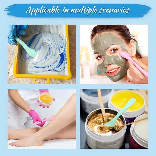 Alt view image 4 of 7 - 24 Pcs Plastic Paint Stir Sticks Pink and Green Reusable Mixing Sticks Facial Mask Cosmetic Spatula, 6 Inch DIY Crafts Tools for Mixing Resin, Liquid, Epoxy, Crafts