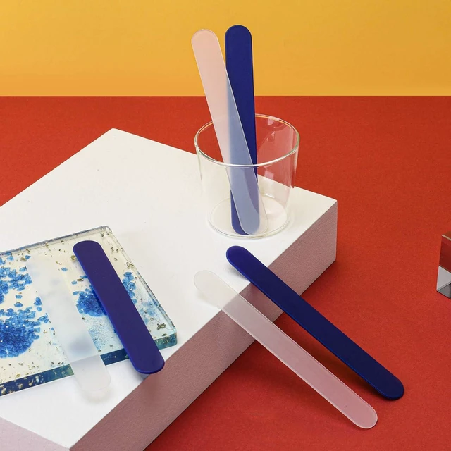 Alt view image 7 of 7 - Reusable Epoxy Resin Mixing Sticks, 24Pcs Plastic Stir Sticks for DIY Crafts & Art (Transparent)