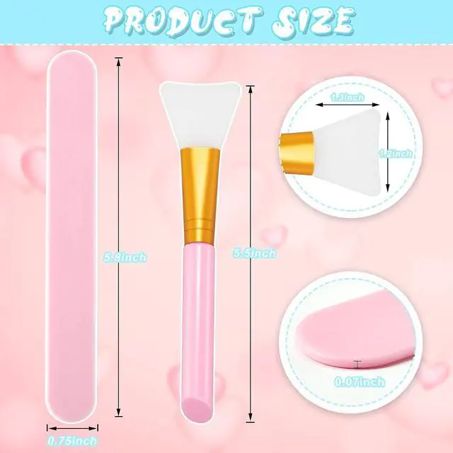 Alt view image 2 of 7 - 15 Pieces Reusable Stir Sticks Sets Include 12 Pieces Resin Stirring Makeup Sticks and 3 Pieces Silicone Epoxy Brushes for Mixing Resin Epoxy Liquid Facial Cover Paint Making DIY(Pink)
