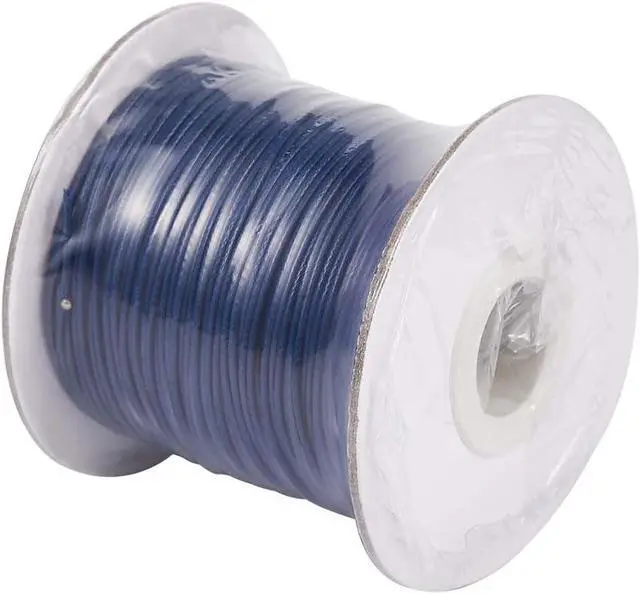 Alt view image 6 of 6 - 85 Yards Waxed Jewelry Beading String 1mm Korean Polyester Waxed Cord Threads Knotting Braiding Crafting Cord Ropes Wire for DIY Bracelet Macrame Necklace Jewelry Making (Prussian Blue)