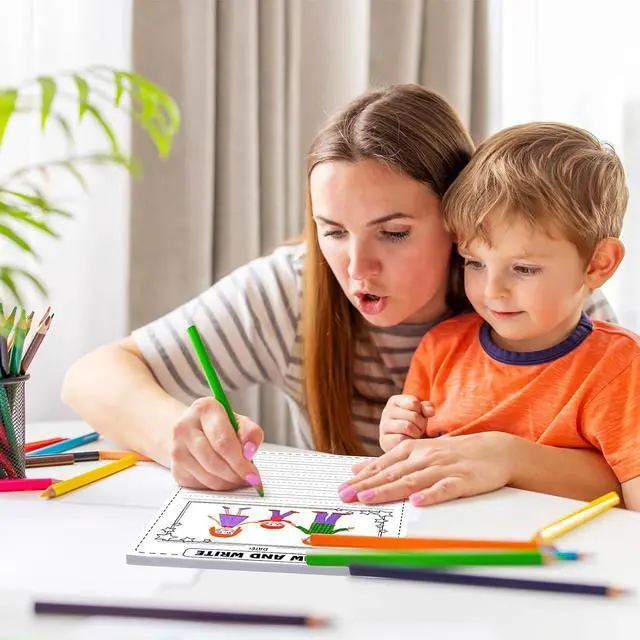 Alt view image 6 of 6 - Draw and Write Paper for Kids, 50 Sheets 8.3" x 11.7" Kindergarten Story Lined Paper with Drawing Box, Handwriting Practice Journal for Preschool Grade 1-2 Homeschool Back to School Supplies