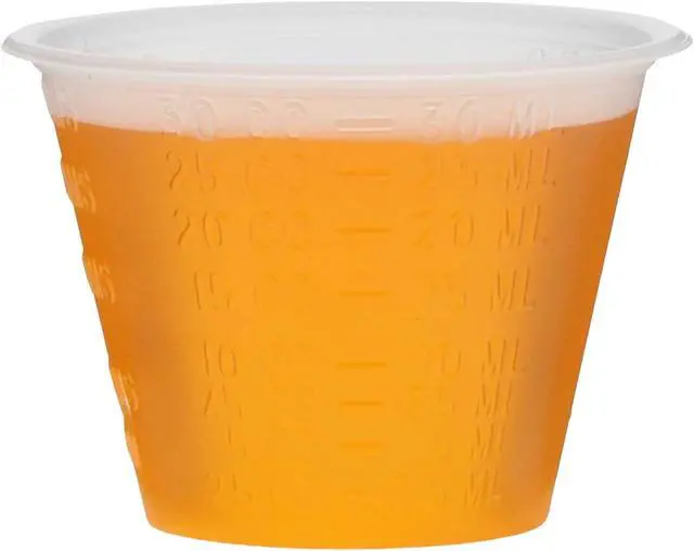 Alt view image 4 of 7 - Plastic Medicine Cups 1 oz / 30 mL Graduated (300 Pack) Disposable Measuring Cups with oz, mL, cc & Tbsp Markings for Medication, Epoxy, Oils & Paint