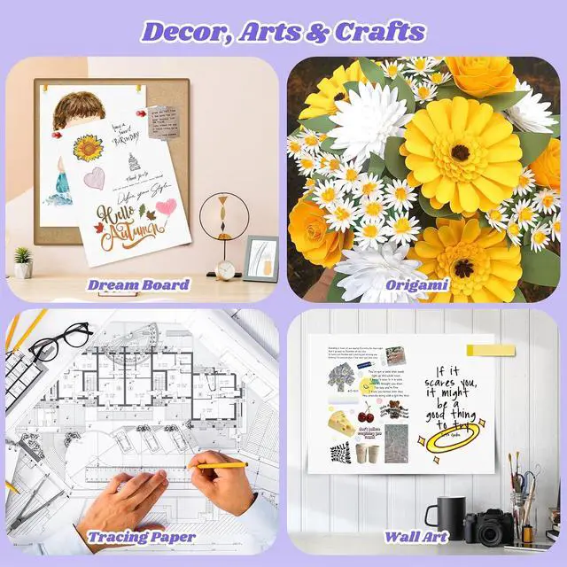 Alt view image 4 of 7 - Mixed Media Paper 9" x 12",40 Sheets Multipurpose White Loose Drawing Paper | 98 lb/160 gsm Heavyweight Art Paper for Sketching, Sketch Book, Gouache, Painting, Sketchbook, Drawing Pad Book, School