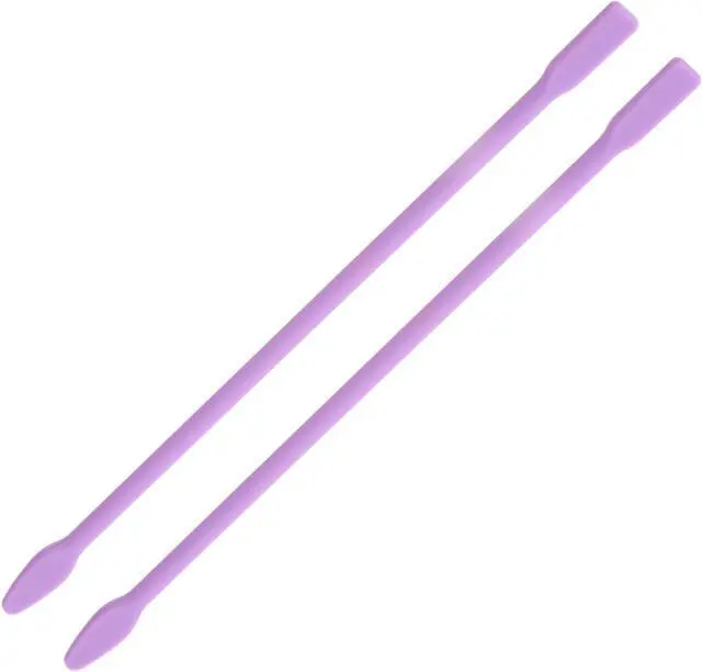 Main image of 2 Pcs Silicone Stir Sticks 8 Inch Reusable Epoxy Stir Sticks Silicone Wax Stick for Epoxy Resin Paint Liquid Making Epoxy Tumbler Art DIY Projects, Purple