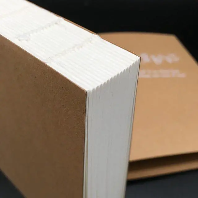 Alt view image 3 of 7 - Kraft Cover Drawing Notebook & Sketchbook Blank Plain Sketch Books 125g Thick Paper A5 Size, 150x210mm Paper Ideal for Drawing & Sketching- 128 Sheets Each 180 Degree Opening