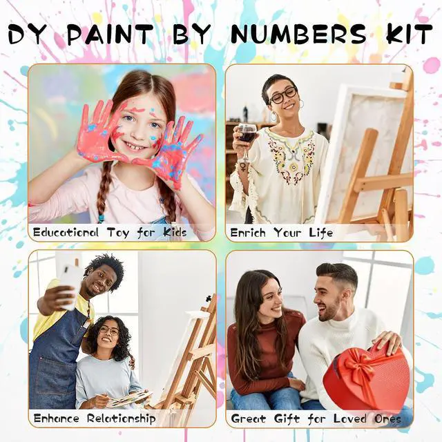 Alt view image 6 of 7 - Framed Paint by Numbers Kit for Adults Peacock, DIY Oil Painting on Canvas with Frame, Animals Paint by Numbers Set for Home Wall Decor 8x12 Inch/20x30 cm
