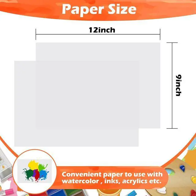 Alt view image 2 of 6 - Tracing Paper 120 Sheets, 9 x 12 Inch Tracing Paper for Drawing | Transparent Vellum Papers, for Printer, Pencil Sketching Drawing, DIY Crafts, Wax Printing, Calligraphy