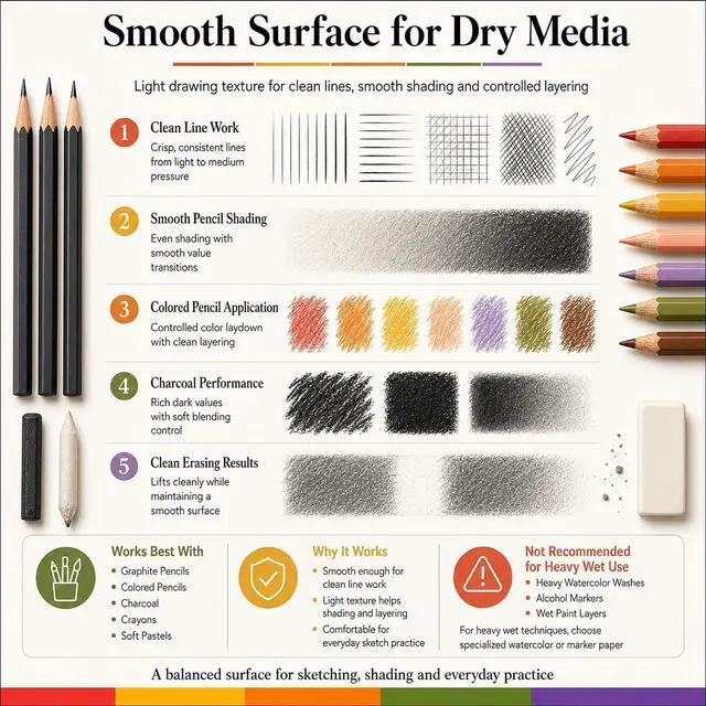 Alt view image 7 of 7 - 9" x 12" Sketch Book, Spiral Bound Sketchbook, 100 Sheets_68lb/100gsm | Thick Drawing Paper Pad, Art Sketch Pad for Kids, Artist Sketchbook for Drawing, Illustration & Art Supplies for Kids 9-12