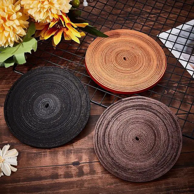 Alt view image 4 of 7 - 5.5Yds 5mm Black Flat Genuine Leather Cord Natural Leather String Lace Strips Full Grain Cowhide Braiding String Roll for Jewelry Making DIY Craft Braided Bracelets Belts Keychains