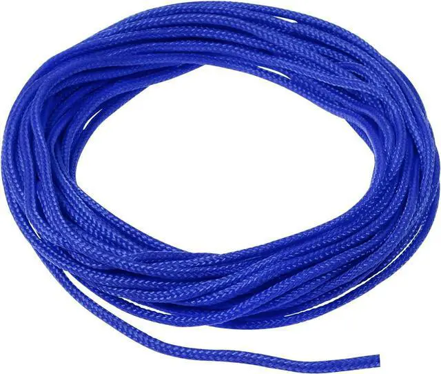 Main image of 11yard Nylon Twisted Satin Cord Trim Craft Rope for Making,3mm Thread Bag String Solid Window Ties Bow for Sewing DIY,Clothing,Knotting,Jewelry,Bracelets, Beading, Necklaces, Braiding (Blue)