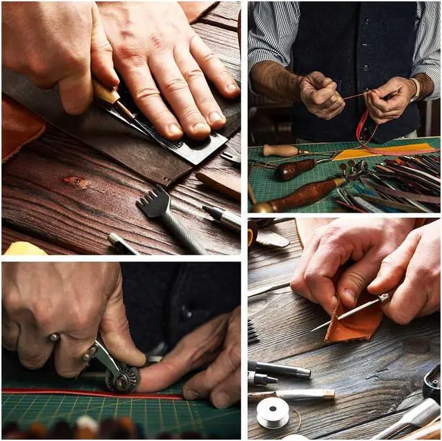 Alt view image 7 of 7 - 2m x 12.5mm Leather Strap Strips Flat Leather Cord 1.2mm Thick Lychee Grain Threads Rope Strings for DIY Crafts Guitar Belt Boot Lace Bracelet Jewelry Making Braiding, Coconut Brown