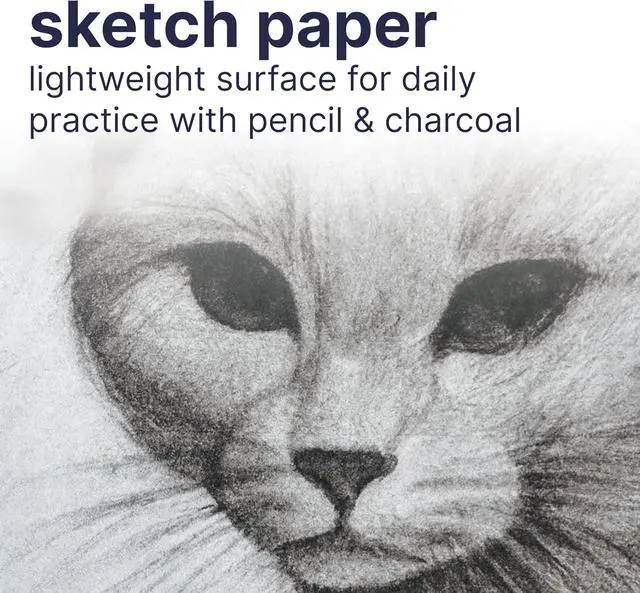 Alt view image 4 of 6 - 200 Series Sketch Pad, 8.5x11 inch, 100 Sheets, Side Wire - Artist Sketchbook for Drawing, Illustration, Art Class Students