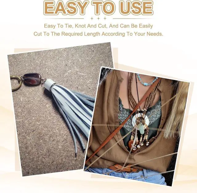 Alt view image 5 of 7 - Leather String, 3 mm x 5.5 Yard Flat Faux Suede Leather Cord Thread Velvet String for Jewelry Making Bracelet Necklace DIY Crafts Dream Catcher, Blue