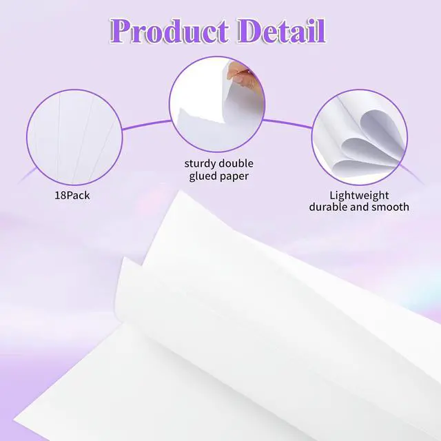 Alt view image 3 of 7 - 18Pack Poster Board, 11in x 14in White Poster Boards, Posterboard, Poster Board Paper for Crafts, DIY, Drawing