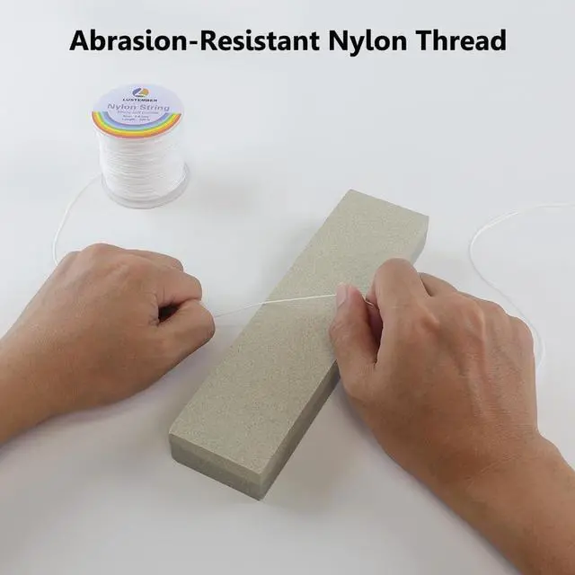 Alt view image 5 of 6 - 0.8mm Nylon String, Strong Bracelet String, Durable Nylon Cord for Jewelry Making, Bracelets, Beading, Necklaces, Rattail Braiding, Kumihimo, Wind Chimes, Blinds and Handicrafts