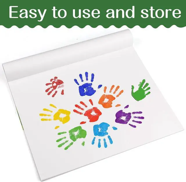 Alt view image 5 of 6 - 36 Sheets Finger Paint Paper 11 x 14 inches | Fingerpaint Paper Art Supplies, Art Painting Pad Set for Finger Painting, Drawing for Children Age 13+ and Adult