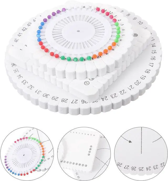 Alt view image 3 of 5 - Braiding Supplies Jewelry Kit - 6PCs Cord Maker Tools Set | Round & square weaving disk, portable tool for DIY friendship bracelet making