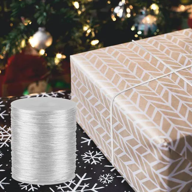 Alt view image 4 of 6 - White Nylon String Cord - 1 MM 100 Yards Braided Ornament String, Nylon Twine Thread for Bracelet Making, Necklace Jewelry Thread Clay Bead Cord for Crafts Bracelets, Macrame Beading