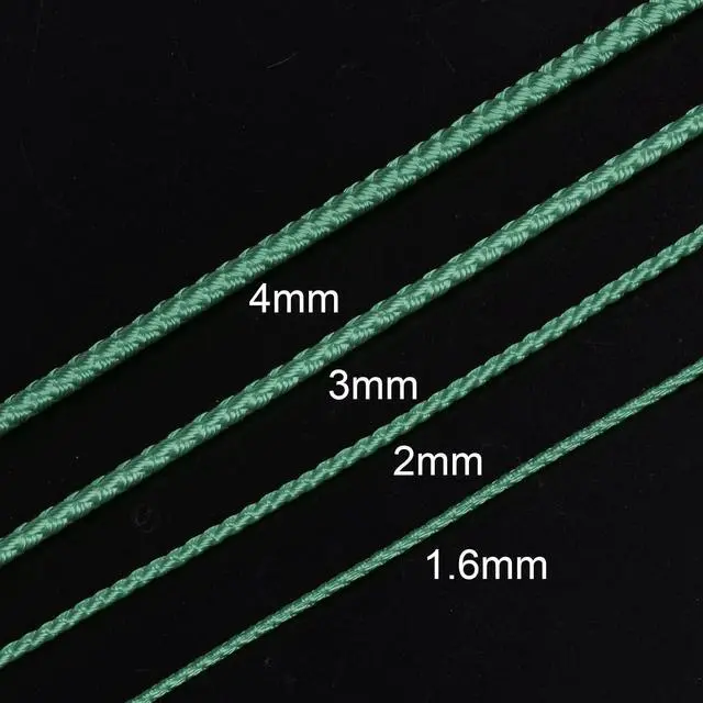 Alt view image 4 of 7 - Nylon Thread Twine Beading Cord 4mm Extra-Strong Braided Nylon Crafting String for Bracelets Jewelry Making DIY Crafts 3.2M/10.5 Feet, Black