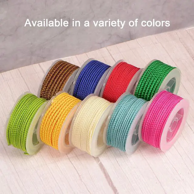 Alt view image 5 of 7 - Nylon Thread Twine Beading Cord 4mm Extra-Strong Braided Nylon Crafting String for Bracelets Jewelry Making DIY Crafts 3.2M/10.5 Feet, Black