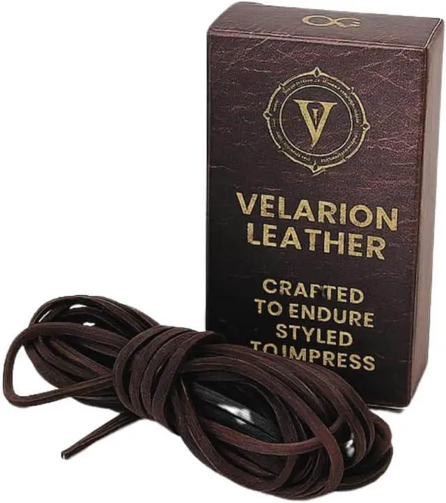 Alt view image 7 of 7 - Velarion Flat Genuine Leather Strip Cord 3mm Wide, 5 m Long Real Leather Braiding String for Jewelry Making, Crafting, Beading, DIY - Thickness Options (Light Brown, 1,3 mm Thickness)