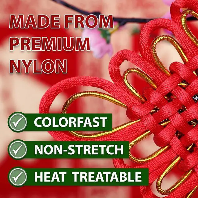 Alt view image 6 of 7 - 1mm Hot Pink Rattail Nylon Satin Cord for Jewelry Making | 109 YDs, Heat Resistant Strings, for Friendship Bracelets, Chinese Knotting, Kumihimo, Beading, Macrame, Dream Catchers